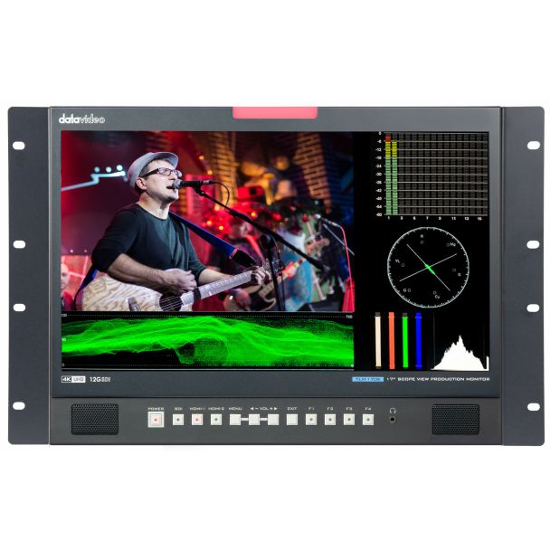 DataVideo TLM-170KR Monitor PC 43,2 cm (17") 3840 x 2160 Pixel LCD Nero