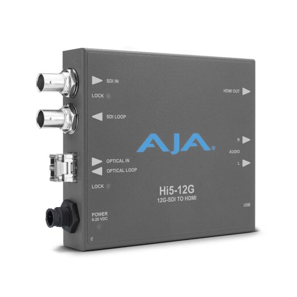 AJA HI5-12G-TR video signal converter 4096 x 2160, -