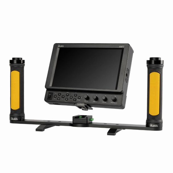 ikan DGH-M accessorio per monitor per telecamere Gabbia per monitor della telecamera Nero, Giallo Metallo, Gomma VXF7