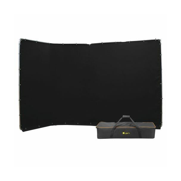 ikan BD-13F-BLK photo backdrop Aluminium, Polyester Monochromatic Black