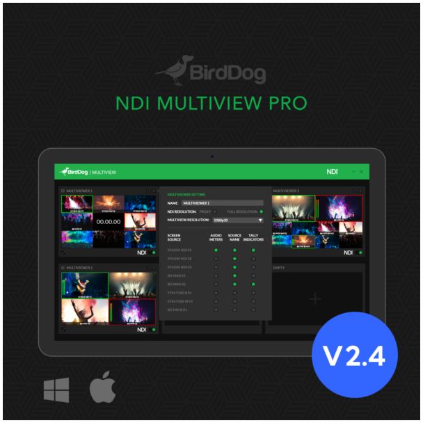 BirdDog NDI Multiview PRO Video editor 1 license(s)