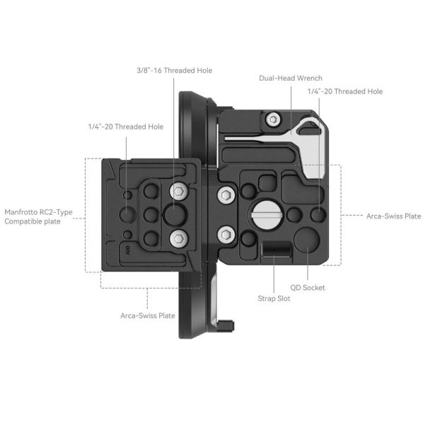 SmallRig 4300 accessorio per la montatura delle macchine fotografiche Piastra di montaggio