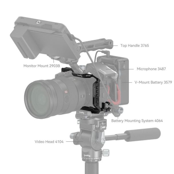 SmallRig 4336 custodia per macchine fotografiche 1/4, 3/8" Nero