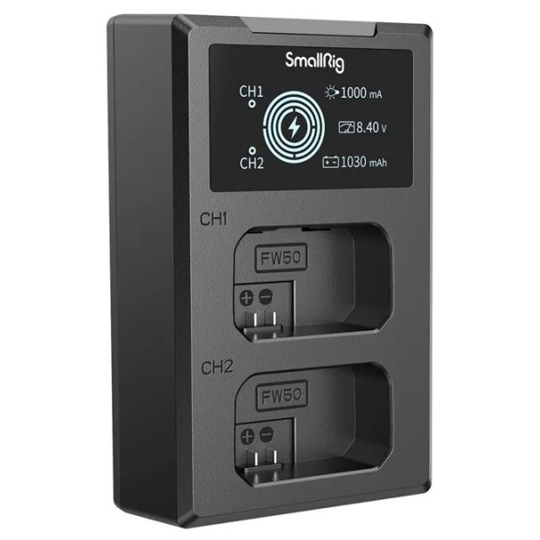 SmallRig 4081 carica batterie Batteria per fotocamera digitale USB