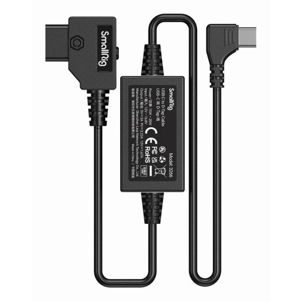 SmallRig 3266 camera cable 0.5 m Black