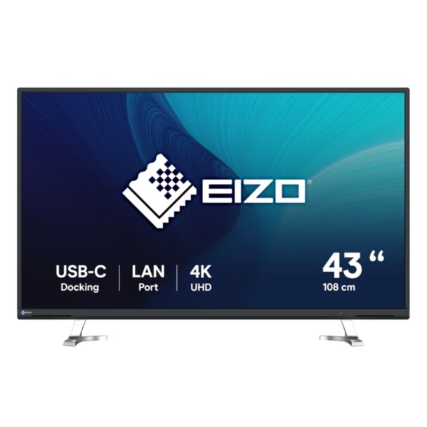 EIZO FlexScan EV4340X-BK Monitor PC 108 cm (42.5") 3840 x 2160 Pixel 4K Ultra HD LCD Nero
