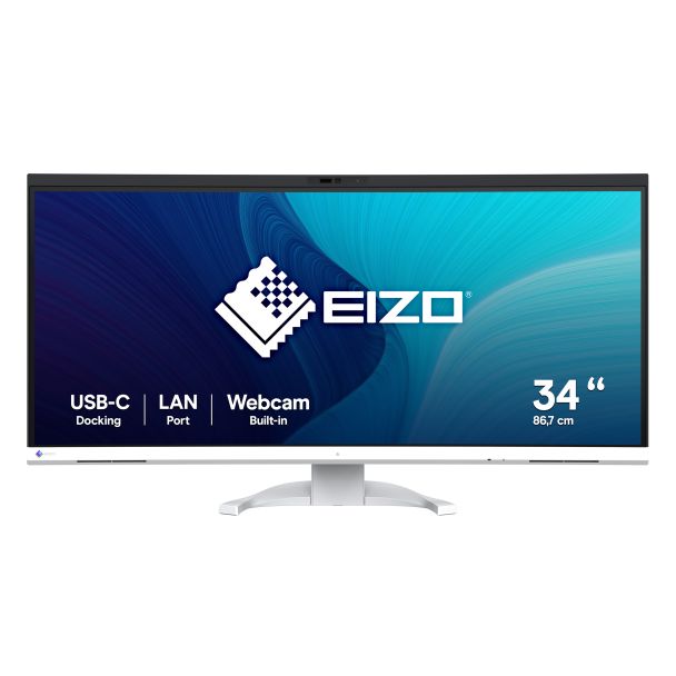 EIZO FlexScan EV3450XC-WT Monitor PC 86,6 cm (34.1") 3440 x 1440 Pixel UltraWide Quad HD LCD Bianco