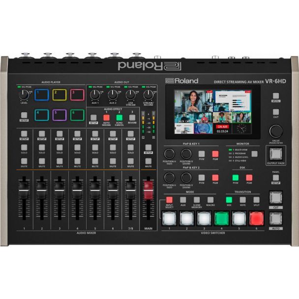 Roland VR-6HD audio mixer 28 channels Black
