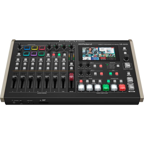 Roland VR-6HD mixer audio 28 canali Nero