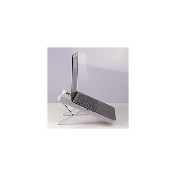 Lindy 20916 supporto per laptop Supporto per computer portatile Argento, Bianco 39,6 cm (15.6")