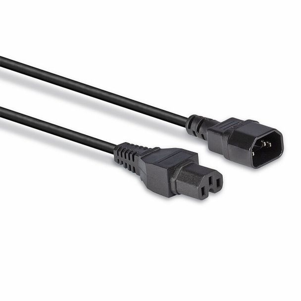 Lindy 30314 cavo di alimentazione Nero 2 m Accoppiatore C14 Accoppiatore C15