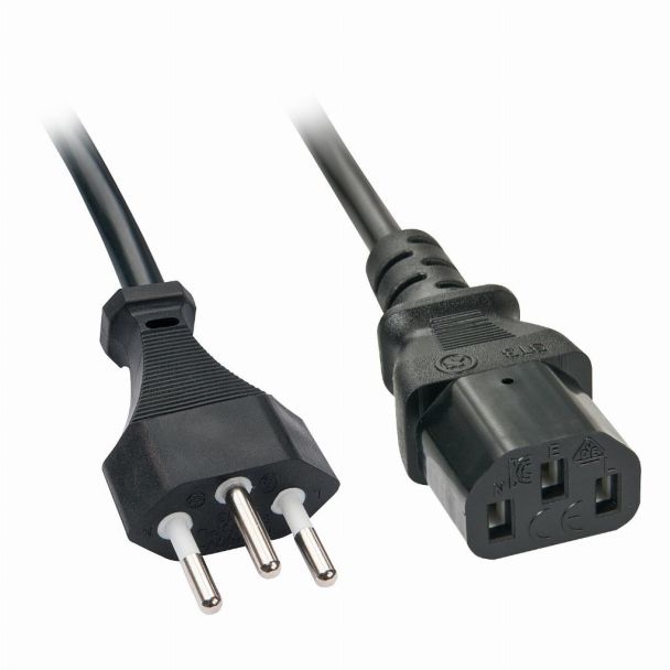 Lindy 30417 cavo di alimentazione Nero 2 m Accoppiatore C13