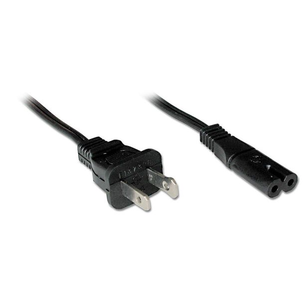 Lindy 30424 power cable Black 2 m NEMA 1-15P C7 coupler