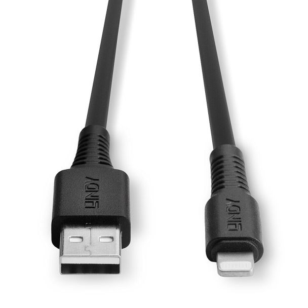 Lindy 31319 cavo Lightning 0,5 m Nero