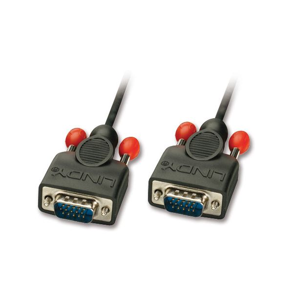 Lindy 2m HD15 cavo VGA VGA (D-Sub) Nero