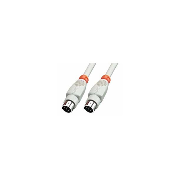 Lindy 8 Pin Mini DIN Cable 2 m parallel cable Grey