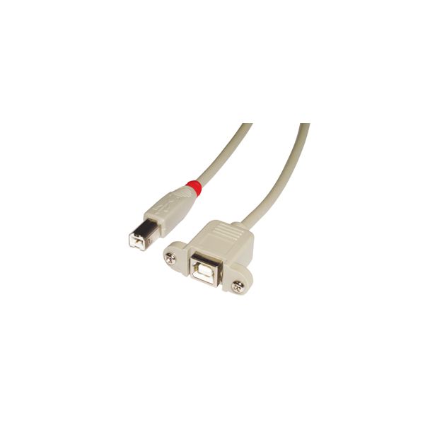 Lindy 31800 cavo USB 0,5 m USB B Grigio