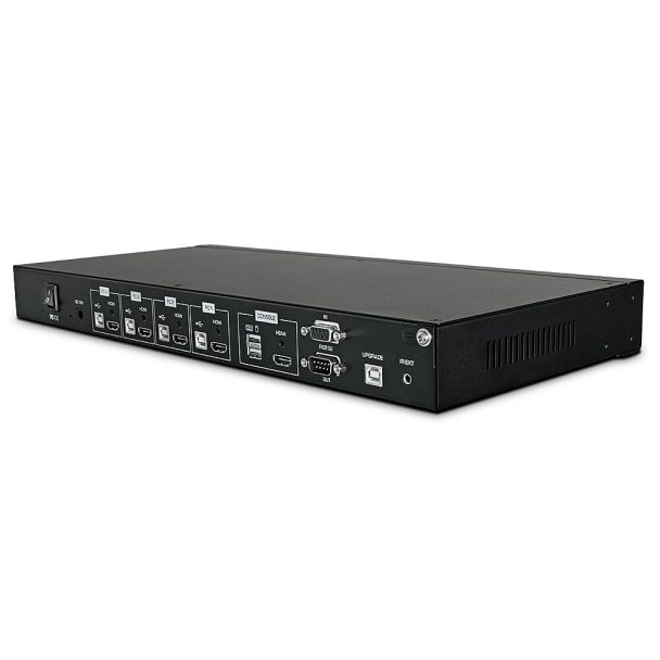 Lindy 32329 switch per keyboard-video-mouse (kvm) Montaggio rack Nero