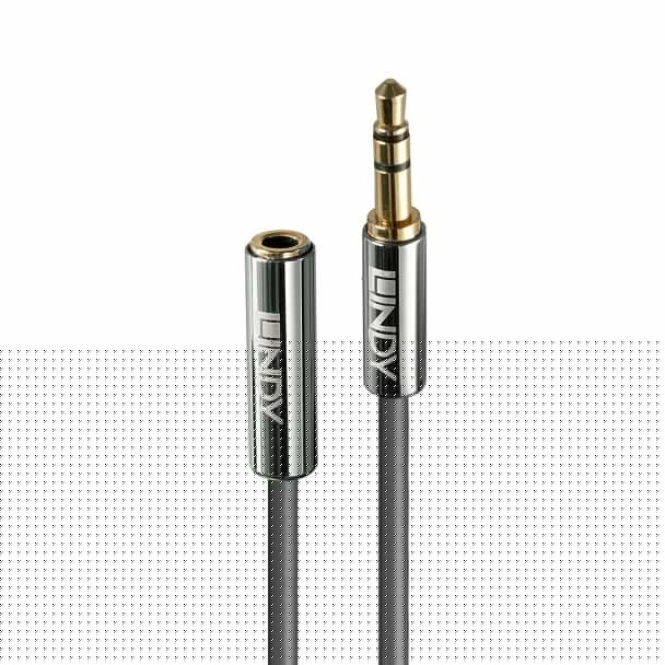 Lindy 3m 3.5mm Extension Audio Cable, Cromo Line