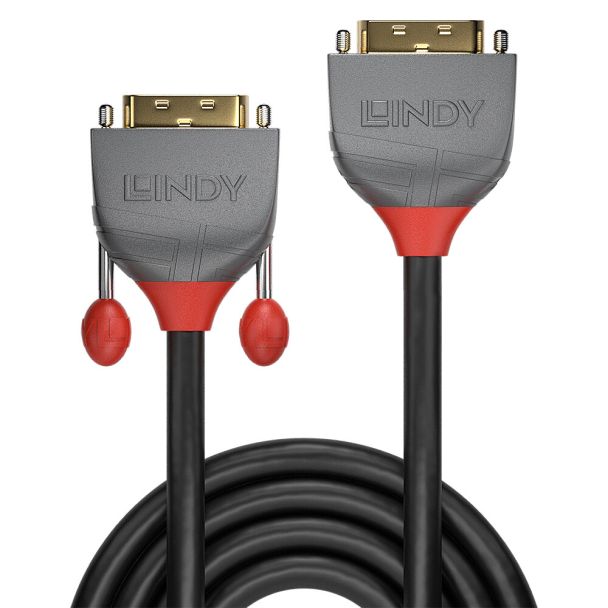 Lindy 36231 cavo DVI 1 m DVI-D DVI-I Nero