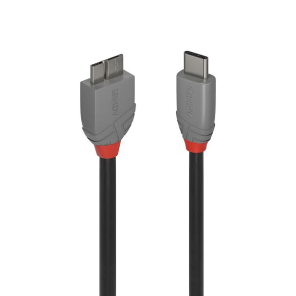 Lindy 36623 cavo USB USB 3.2 Gen 1 (3.1 Gen 1) 3 m USB C Micro-USB B Nero
