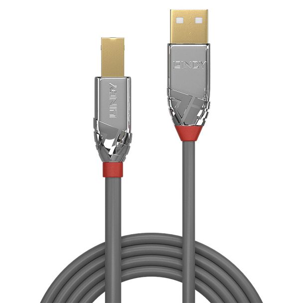 Lindy 36641 cavo USB USB 2.0 1 m USB A USB B Grigio