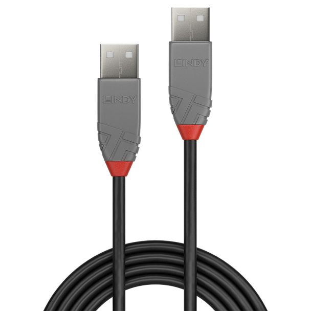 Lindy 36690 cavo USB USB 2.0 0,2 m USB A Nero