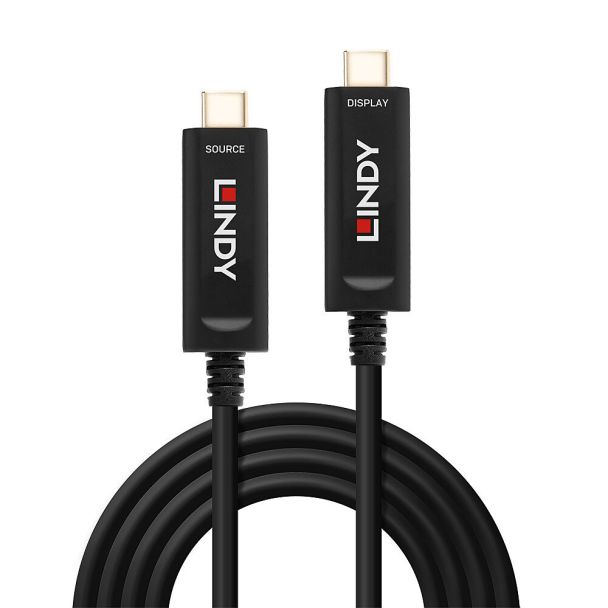 Lindy 38501 cavo USB 5 m USB C Nero