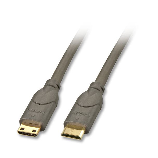 Lindy 0.5m HDMI CAT2 HDMI cable HDMI Type C (Mini) Black