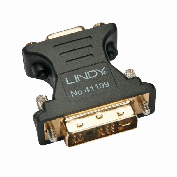 Lindy DVI-A Male to VGA Female Adapter, Black