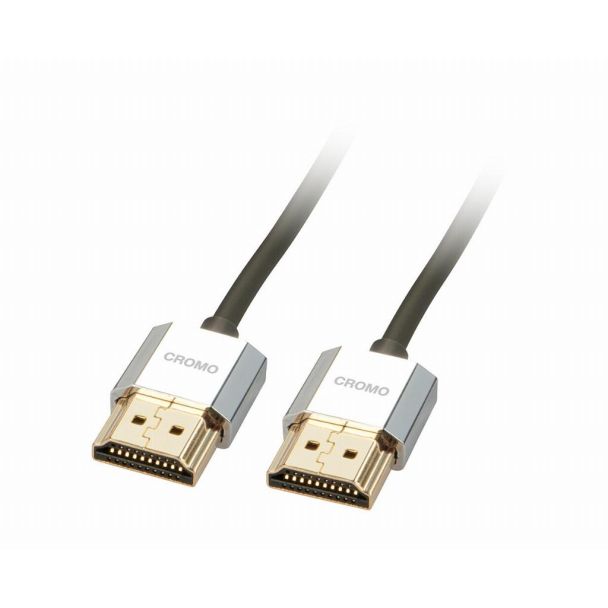 Lindy 2m CROMO Slim High Speed HDMI Cable with Ethernet