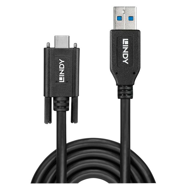 Lindy 41879 cavo USB USB 3.2 Gen 2 (3.1 Gen 2) 1 m USB A USB C Nero
