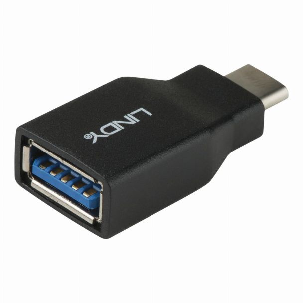 Lindy 41899 adattatore per inversione del genere dei cavi USB 3.1-C USB 3.1-A Nero