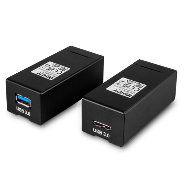 Lindy 42707 moltiplicatore AV Trasmettitore e ricevitore AV Nero
