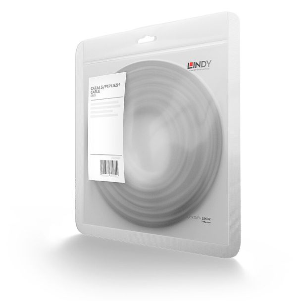 Lindy 45355 cavo di rete Grigio 5 m Cat6a SF/UTP (S-FTP)