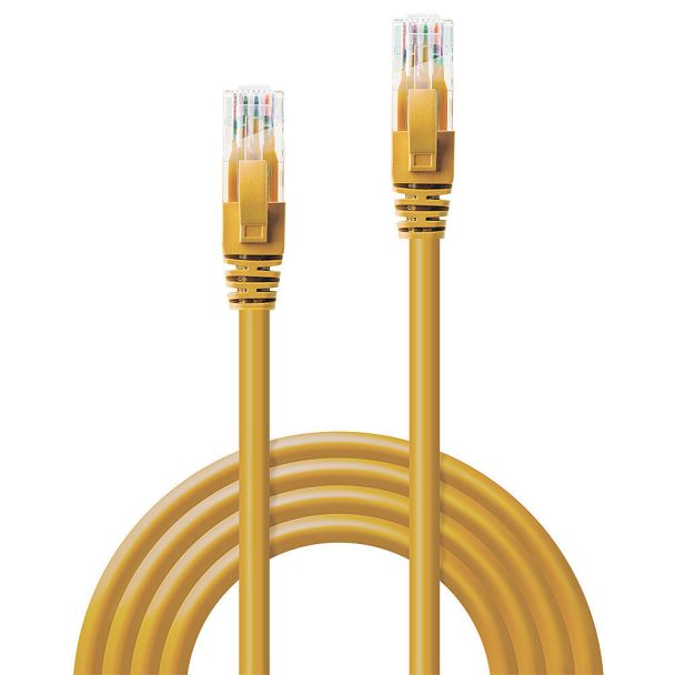 Lindy 48066 cavo di rete Giallo 7,5 m Cat6 U/UTP (UTP)