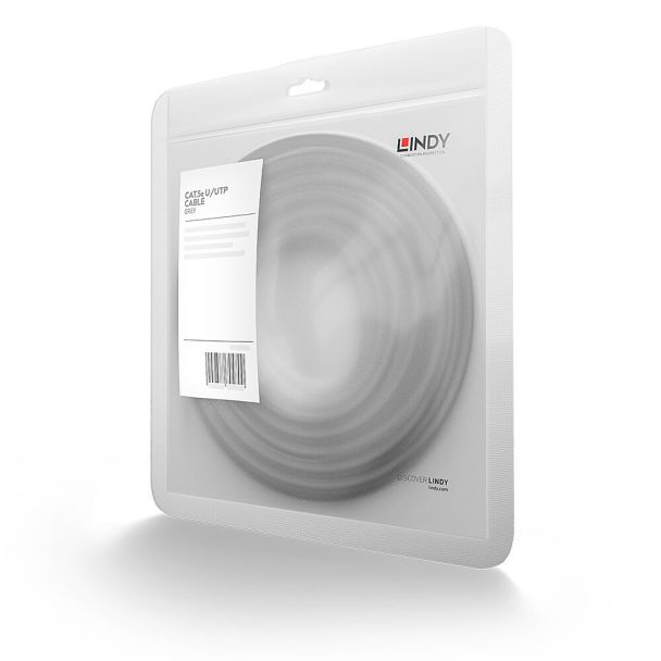 Lindy 48361 cavo di rete Grigio 0,5 m Cat5e U/UTP (UTP)