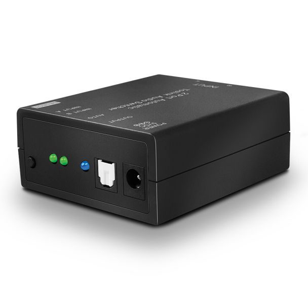 Lindy 70436 commutatore audio Nero