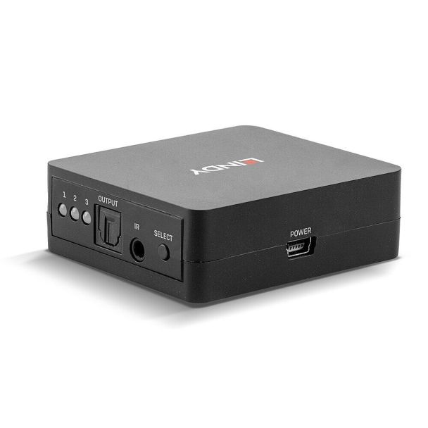 Lindy 70482 commutatore audio Nero
