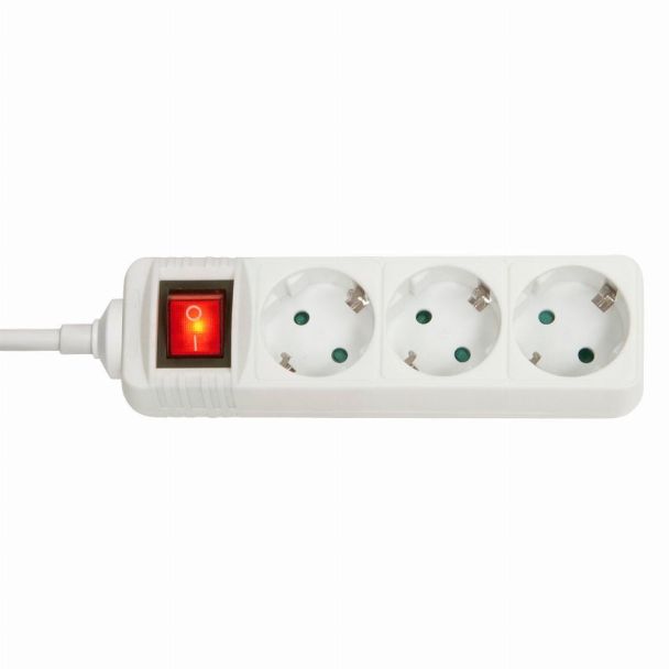 Lindy 73101 prolunghe e multiple 3 presa(e) AC Interno Bianco