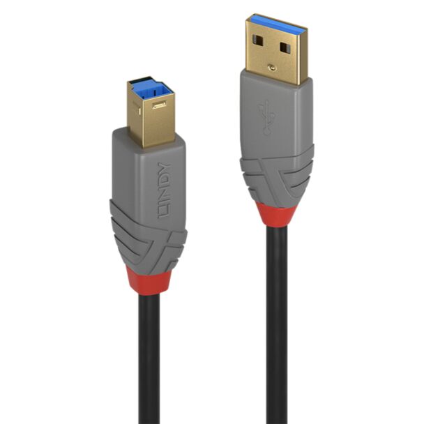 Lindy 36741 cavo USB USB 3.2 Gen 1 (3.1 Gen 1) 1 m USB A USB B 5 Gbit/s Nero