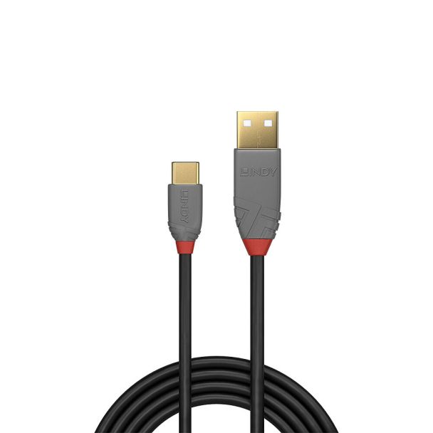 Lindy 36888 cavo USB USB 2.0 3 m USB A USB C Nero, Grigio
