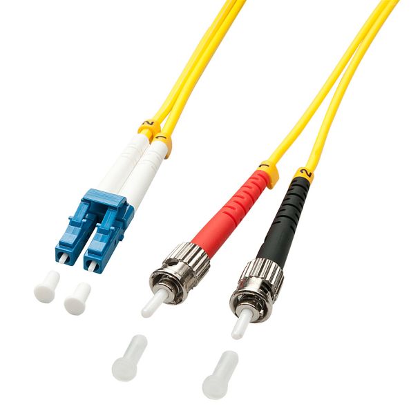 Lindy 2m LC/ST InfiniBand/fibre optic cable Multicolour, Yellow