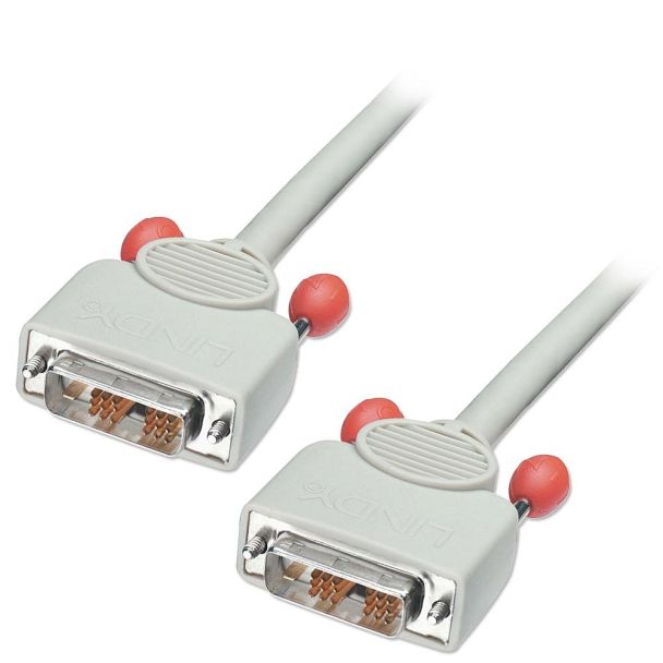 Lindy 15m DVI cable DVI-D Grey