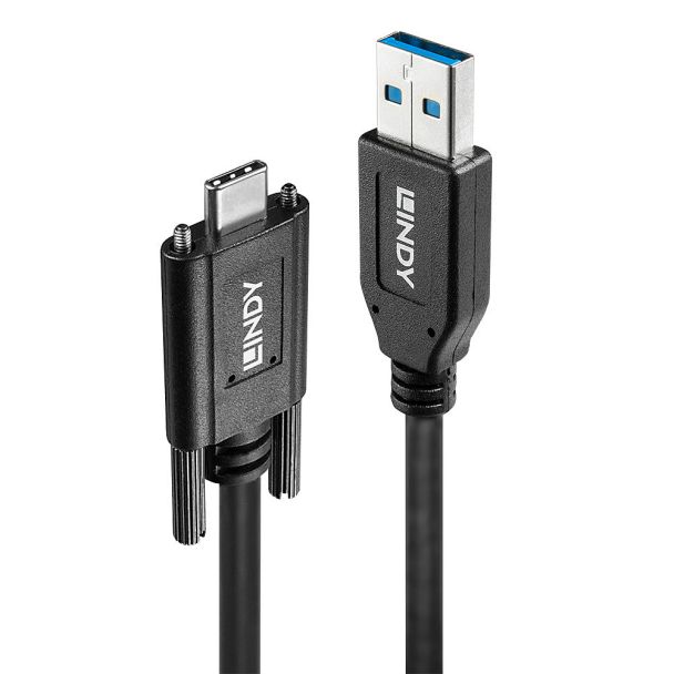 Lindy 41879 USB cable 1 m USB 3.2 Gen 2 (3.1 Gen 2) USB A USB C Black