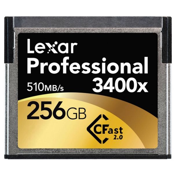 Lexar 256GB 3400x CFast 2.0 CompactFlash