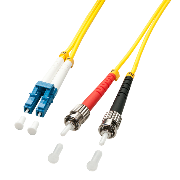 Lindy 3m LC/ST InfiniBand/fibre optic cable Yellow