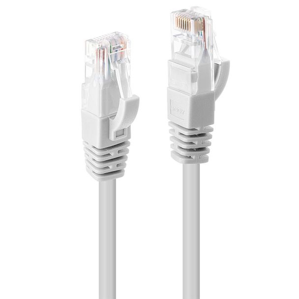 Lindy 0.5m CAT6 U/UTP Network Cable, White