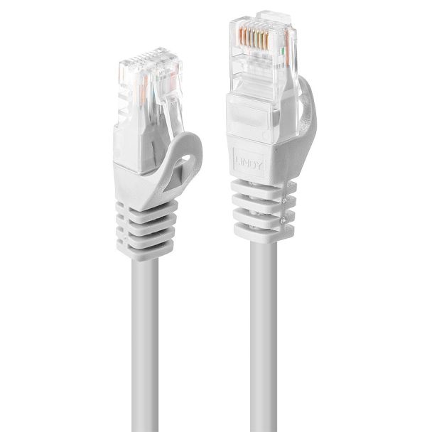 Lindy Rj45/Rj45 Cat6 1m networking cable White U/UTP (UTP)