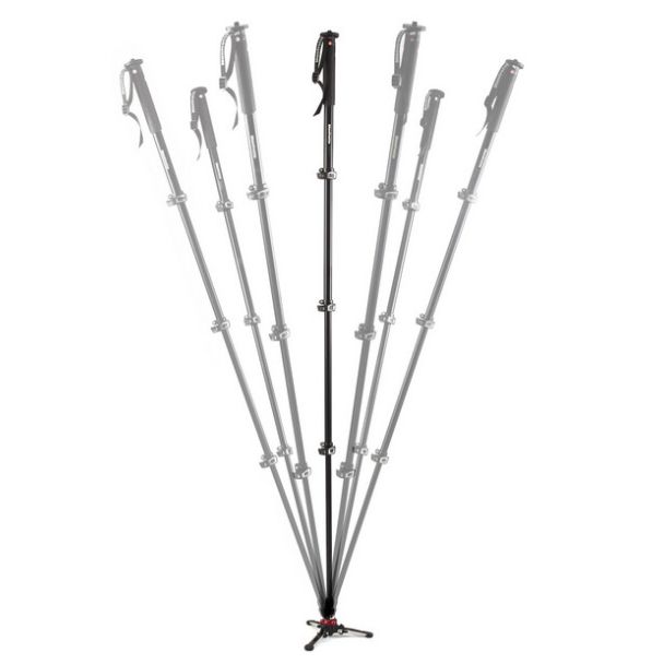 Manfrotto MVMXPRO500 monopiede per fotocamera 1/4, 3/8" Alluminio Nero